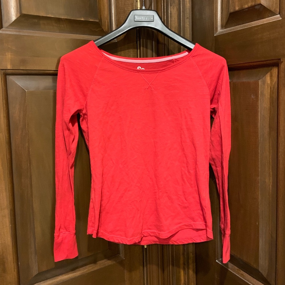 Red Long Sleeve shirt